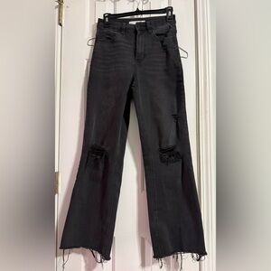 Altar'd State Black Distressed Flare Jeans